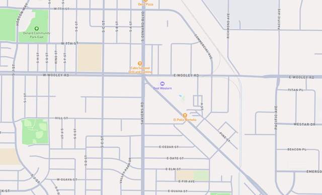 Street map of the Five Points area