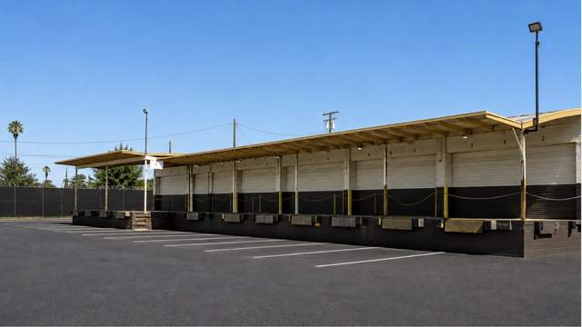 Loading docks in daylight